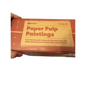 Kiwi Crate Paper Pulp Paintings kit ages 14+ NEW